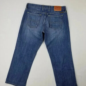 Lucky Brand 8/29 Easy Rider Crop Blue Denim Jeans